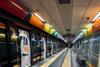 CAF metro trains in service on Arcobaleno line Napoli (image EAV)