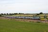 TransPennine Express Class 185 DMUs under new TRU electrification approaching Colton Junction (Photo: Tony Miles)