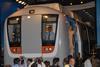 Roll-out of first Indian-built Movia metro car for Delhi Metro.