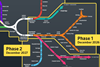 Greater Manchester Bee Network phased approach map