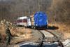 The South Korean survey train passed through the Demilitarised Zone between the two countries on November 30.