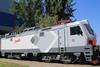 Alstom/Transmashholding 2ES5 twin-section electric freight locomotive.