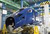 The first bodyshell for the fleet of five Hitachi AT300 electro-diesel trainsets ordered by open access operator Hull Trains has been completed at the manufacturer’s factory at Kasado in Japan.