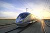 California high speed rail project train impression