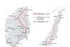 Map of Norway's Lot 2 Nord railway operating contract.
