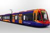 Impression of Vossloh Espana tram-train for the Sheffield - Rotherham pilot project.