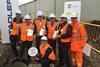 Metro Mayor of the Liverpool City Region Steve Rotheram buried a time capsule on May 16 to mark the ongoing construction of new depot facilities on an existing site at Kirkdale