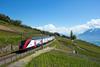 SBB double-deck train in landscape