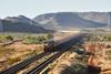 Rio Tinto AutoHaul driverless iron ore train in Pilbara
