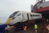 The first Class 800 trainset for the Intercity Express Programme arrives in Southampton (Photo: DfT).