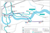 Map of proposed Docklands Light Railway extension to Thamesmead
