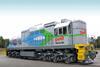 Transmashholding  TEM19 LNG-fuelled shunting locomotive.