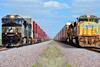 Union Pacific and Norfolk Southern locomotives