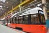 Uraltransmash has unveiled its fully low-floor Type 71-418 tram.