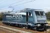 Impression of Bombardier Traxx locomotive in Railpool colours.