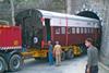 Rolling stock to work the isolated stretch of line in the Kashmir Valley was brought in by road.