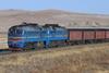 Freight train in Mongolia.