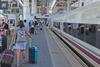 RENFE train and passengers