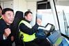 Hyundai Rotem hydrogen tram on test photo Ulsan municipality