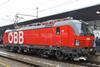 The first of 30 Class 1293 Siemens Vectron locomotives ordered by Austrian Federal Railways was unveiled on March 5 (Photo: Toma Bacic).