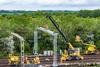 Signal gantry replacement at Warrington, as part of Tranche 5 works