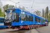 Krakow Stadler Solaris Lajkonik II tram delivery