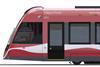 Calgary Green Line CAF Urbos 100 LRV impression cab side