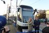 Pesa President Tomasz Zaboklicki (left) officially presented the tram to Bydgoszcz Mayor Rafał Bruski. Photo: Ryszard Piech
