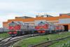 2TE25KM locomotives.