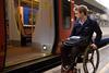 Wheelchair user unable to board a train