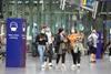 People wearing face coverings at Manchester Piccadilly station during the coronavirus pandemic