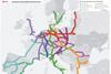 European Rail Network for Competitive Freight (Map: DB Netz).