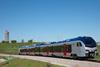 The first of the Flirt trainsets which Stadler is supplying for the 43 km TEX Rail commuter route linking central Fort Worth with Dallas-Fort Worth International Airport has undergone dynamic testing at the airport.