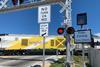 Brightline train at level crossing (Photo Brightline)