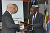 The agreement to co-finance rehabilitation of the Tororo – Gulu railway was signed by Minister of Finance, Planning & Economic Development Matia Kasaija and EU Head of Delegation to Uganda Attilio Pacifici.
