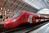 Impression of Virgin Alstom Avelia Stream train at London St Pancras (Image Virgin)