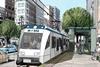 Artist's impression of M-1 light rail project in Detroit.