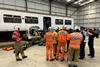 Multi-agency incident training scenario at Birmingham Rail Resilience Hub