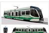 Impression of CAF Type 9 light rail vehicle for Boston's Green Line.