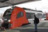 Impression of Siemens Desiro ML electric train for Austrian Federal Railways.