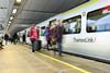 Thameslink train and passengers