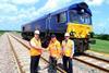 GB Railfreight was 'the first operating company to officially use the newly-constructed £45m North Doncaster Chord.'