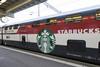 Swiss Federal Railways IC2000 Starbucks Coffee House buffet car.
