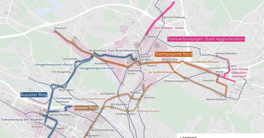 Orbital tunnels in Zürich’s tram network expansion strategy | Metro ...