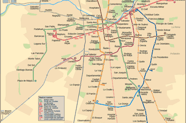 Santiago - city map | Country profile | Railway Gazette International