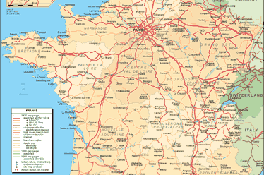 France - country map | Country profile | Railway Gazette International