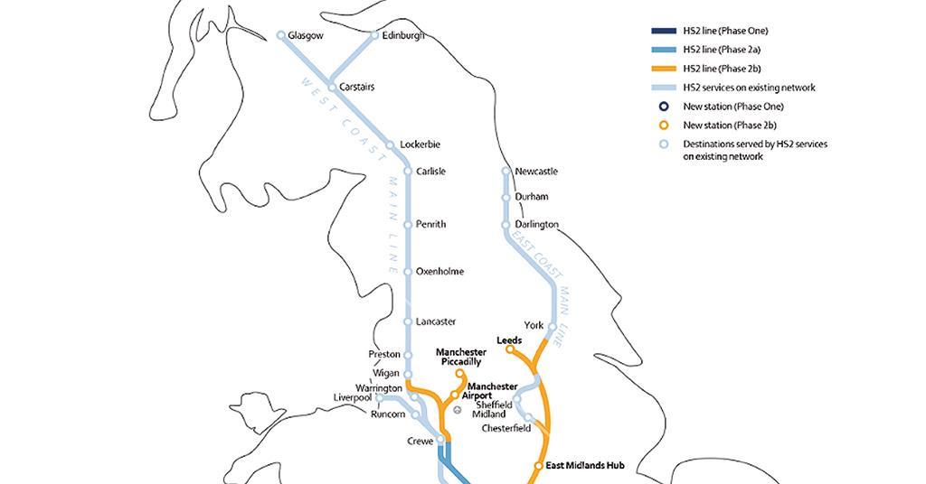 Hs2 Maps And Plans Bi-Mode Trains In Prospect As Hs2 Northern Routes Confirmed | News |  Railway Gazette International