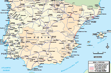 Spain Portugal country map Country profile Railway Gazette