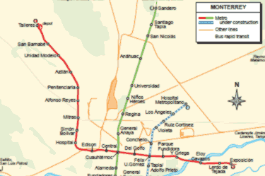 Directions To Monterrey Mexico Monterrey - City Map | Country Profile | Railway Gazette International