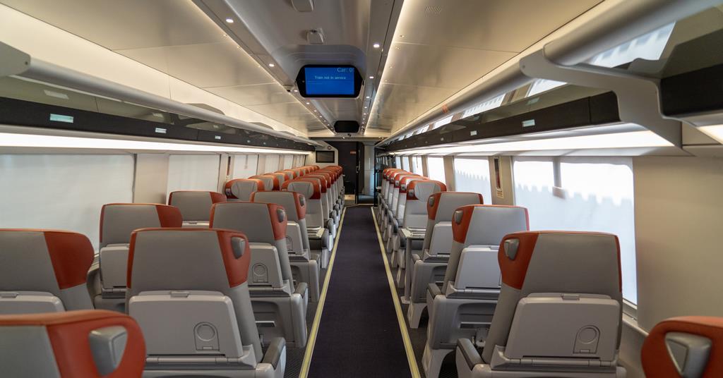 Amtrak unveils the interiors of the next generation of Acela trains ...